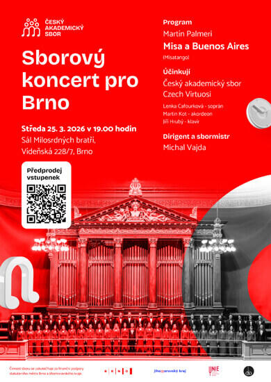 Hudba Sborový koncert pro Brno, Konvent Milosrdných bratří. Magazín KULTINO* Brno