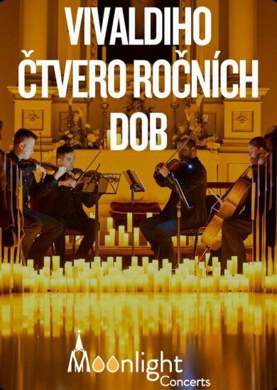 Koncert vážné hudby Čtvero ročních dob Antonia Vivaldiho za svitu tisíců svíček v podání smyčcového tělesa Olomouc Quartet. KULTINO*
