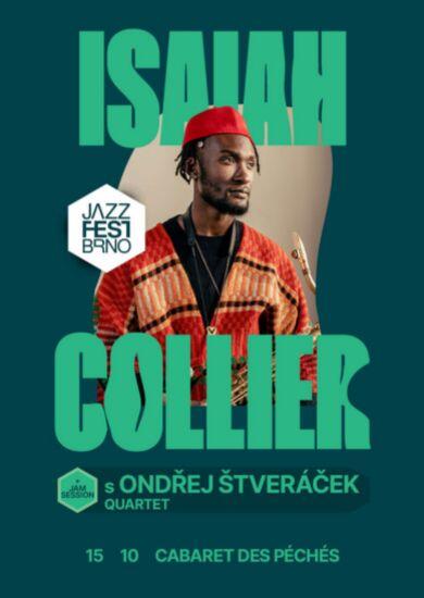 Americký saxofonista Isaiah Collier během energického jazzového koncertu a následná otevřená jam session s Ondřejem Štveráčkem v brněnském CEDu. KULTINO*