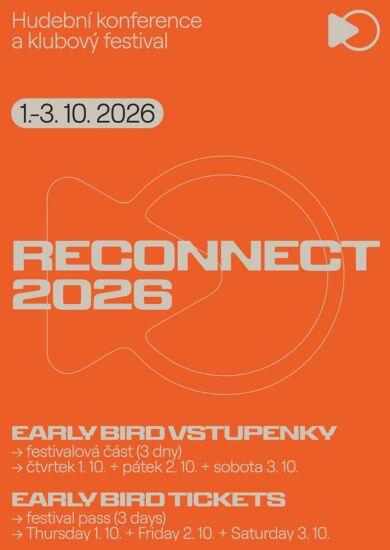 Živý rockový koncert zahraničních kapel v brněnském klubu Kabinet MÚZ během showcase festivalu a konference RECONNECT 2026. KULTINO*