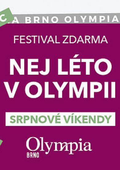 Letní rodinný areál NEJ LÉTO v parku za nákupním centrem Olympia Brno s písečnou pláží, lehátky a volejbalovými kurty. KULTINO*