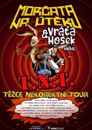 Nekorektní humor a rockový koncert kapely Morčata na útěku s komikem Vráťou Hoškem v Letním kině na hradě Špilberk v Brně. KULTINO*