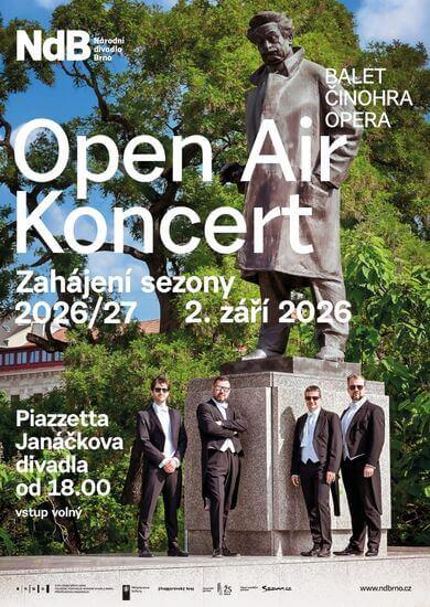 Zahájení sezony NdB 2026/2027 s Open air koncertem Janáčkovy opery na piazzettě u Janáčkova divadla v Brně. KULTINO*