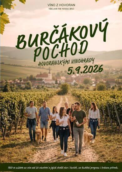 Burčákový pochod Hovoranskými vinohrady 2026 s kapelou Five Live v Hovoranech. KULTINO*