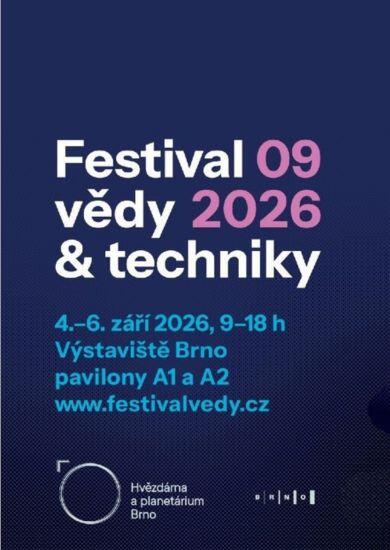 Festival vědy a techniky 2026 na brněnském výstavišti v organizaci Hvězdárny a planetária Brno. KULTINO*