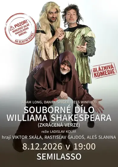 Souborné dílo Williama Shakespeara (zkrácená verze), KC Semilasso Brno. KULTINO*