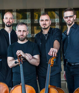 Hudba Cello Republic na Špilberku, Letní kino Špilberk. Magazín KULTINO* Brno