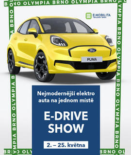 Akce E-Drive show, Olympia Brno. Magazín KULTINO* Brno