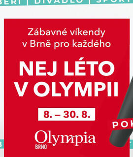 Akce Nej léto v Olympii, Olympia Brno. Magazín KULTINO* Brno