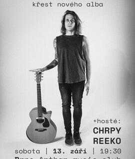 Hudba Jiří Drtil Acoustic: křest alba - hosté: Chrpy + Reeko, ARTBAR. Magazín KULTINO* Brno