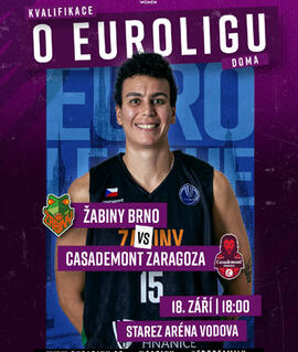 Sport Euroliga: BK Žabiny Brno – Zaragoza, Starez aréna Vodová. Magazín KULTINO* Brno