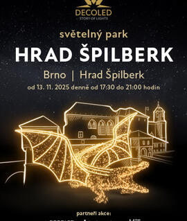 Akce Světelný park na Špilberku, hrad Špilberk. Magazín KULTINO* Brno
