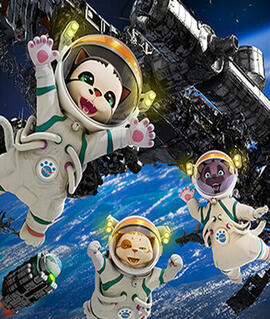 Představení Kočičí dobrodružství na vesmírné stanici, Hvězdárna Brno. Magazín KULTINO* Brno