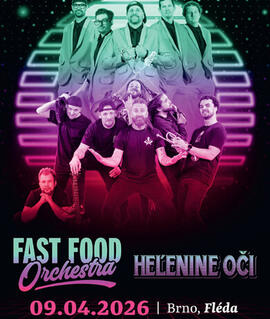 Hudba Fast Food Orchestra & Heľenine oči, klub Fléda. Magazín KULTINO* Brno