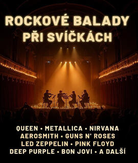 Hudba Rockové Balady při svíčkách, Sál Milosrdných bratří. Magazín KULTINO* Brno