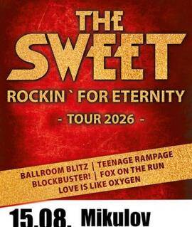 Legendární britská glam rocková kapela The Sweet na exkluzivním koncertě v Amfiteátru Mikulov v rámci Full Circle Tour 2026. KULTINO*
