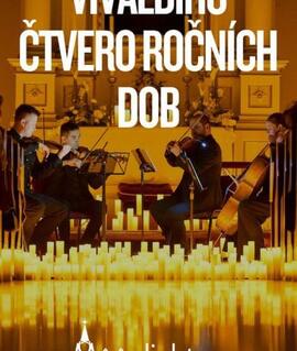 Koncert vážné hudby Čtvero ročních dob Antonia Vivaldiho za svitu tisíců svíček v podání smyčcového tělesa Olomouc Quartet. KULTINO*