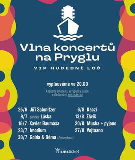Exkluzivní VIP rockový koncert kapely Imodium na palubě lodi během vyhlídkové plavby kolem hradu Veveří na Brněnské přehradě. KULTINO*