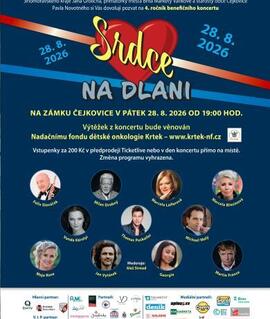 Benefiční koncert Srdce na dlani pro Nadační fond Krtek na zámku Čejkovice. KULTINO*