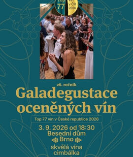 Degustace oceňovaných moravských a českých vín během slavnostní galadegustace Top 77 vín v Besedním domě v Brně. KULTINO*