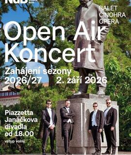 Zahájení sezony NdB 2026/2027 s Open air koncertem Janáčkovy opery na piazzettě u Janáčkova divadla v Brně. KULTINO*