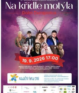 Benefiční koncert Na křídle motýla pro Nadační fond Emil v Dolních Dunajovicích s Marcelou Březinovou. KULTINO*