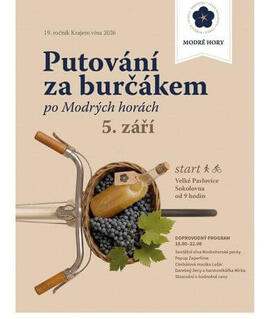 Turistické Putování za burčákem po Modrých Horách 2026 ve Velkých Pavlovicích a okolí. KULTINO*