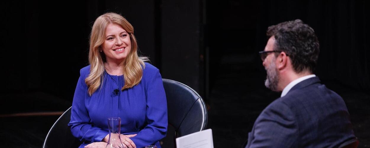 Zuzana Čaputová a Erik Tabery