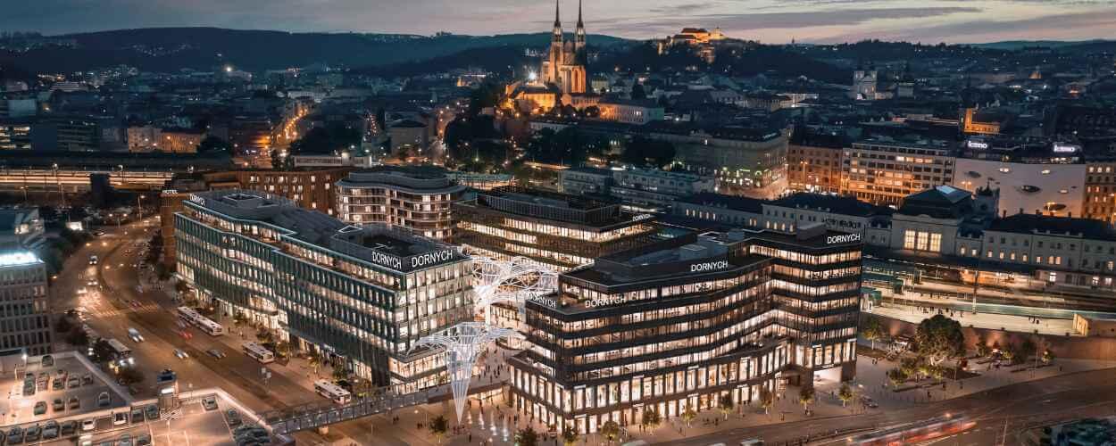 Recyklace sutin ze starého obchodního centra Dornych