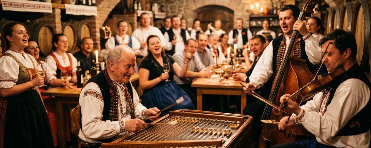 Tradiční moravská lidová hudba a cimbálová muzika na Slovácku, velký cimbál od Václava Josefa Schundy a žijící folklórní tradice na Moravě. KULTINO*