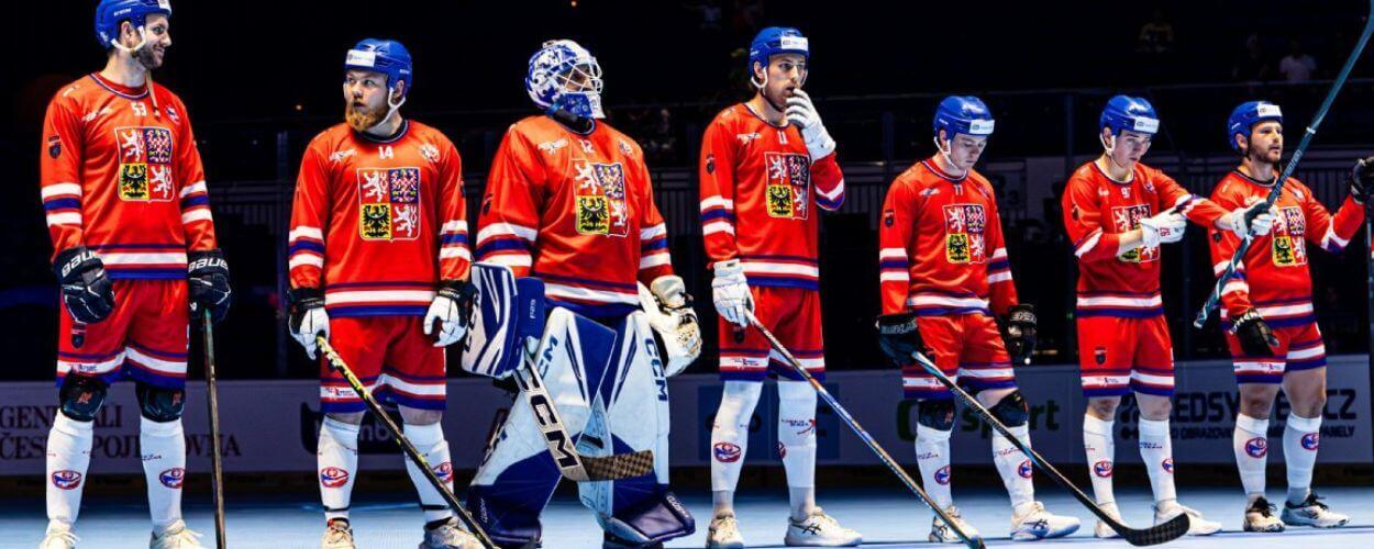Mistrovství světa v hokejbalu 2026 v Ostravě, česká hokejbalová reprezentace, Jan Čejka, boj o medaile, přímé přenosy na ČT sport. KULTINO*