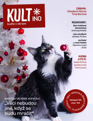 Magazín KULT*ino Brno, titulní strana, titulka, vánoce, 04/2023