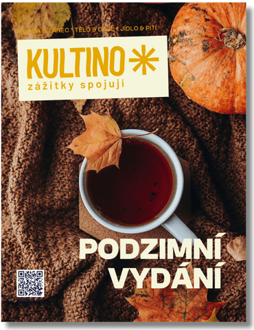 Anonce na podzimní vydání magazínu KULTINO* 3/2026. Titulní strana.