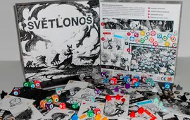 Světlonoš, desková hra, karetně, kostková kombinační hra, magazín Kult* Brno