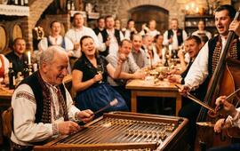 Tradiční moravská lidová hudba a cimbálová muzika na Slovácku, velký cimbál od Václava Josefa Schundy a žijící folklórní tradice na Moravě. KULTINO*