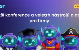Oficiální banner 5. ročníku festivalu Digifest 2026 v pražském Cubexu s motivem AI robotů představující největší veletrh firemních aplikací. KULTINO*