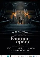 Plakát filmu Fantom opery s hlavním schodištěm pařížské Opery Garnier. KULTINO*